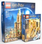 Two Lego Harry Potter sets comprising Hogwarts Dumbledore's Office 76402 and Hogwarts Grand