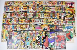 One hundred and sixty mostly Bronze and Copper Age 'The Amazing Spider-Man' comics by Marvel, to