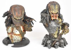 Two Palisades Toys 'Predator 2' resin mini-busts, tallest 19cm, in original boxes.