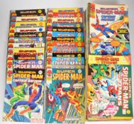One hundred and forty five Super Spider-Man comics by Marvel UK, comprising a complete run from
