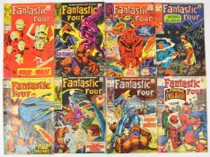Eight Silver Age Fantastic Four comics by Marvel comprising issues #75, 76, 77, 90, 91, 93, 94 and