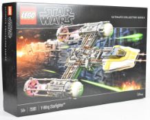 Lego Star Wars 'Ultimate Collector Series' Y-Wing Starfighter, 75181, 2018, in factory sealed box.