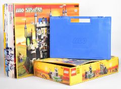 Two vintage Lego system Knights sets comprising King's Mountain Fortress 6081 and Royal Knight's