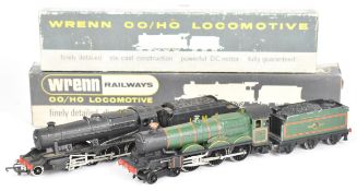 Two Wrenn 00 gauge model railway locomotives comprising Freight Class 8042 2-8-0 LMS and Cardiff