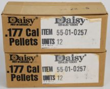 Six thousand .177 Daisy air rifle or pistol pellets, all sealed in original boxes.
