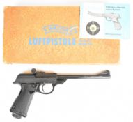 Walther Luftpistole Model LP 53 .177 target air pistol with named, shaped and chequered composite