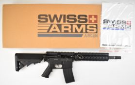 Cybergun Swiss Arms US Government M4 Carbine .177 CO2 air rifle with pistol grip, tactical stock,