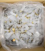 Two thousand 12 bore Fiocchi primed plastic shotgun cartridge cases.