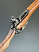 Lee Enfield .308/ 7.62 bolt-action rifle with fully adjustable Parker-Hale PH.50 target sights,