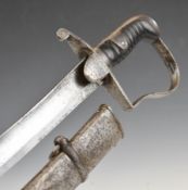 British 1796 pattern or similar Trooper's Light Cavalry sword with 80cm singled edged curved blade