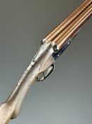 Samuel Smallwood of Shrewsbury 12 bore side by side shotgun with named and border engraved lock,