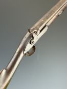 Joseph Manton of London and Calcutta 12 bore percussion hammer action sporting gun with named
