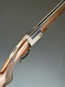 Lincoln .410 side by side folding poacher's shotgun with chequered semi-pistol grip and forend,