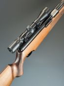 Air Arms TX200 .22 under-lever FAC air rifle with chequered semi-pistol grip and forend,