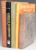 Five gun and shooting related books comprising The Badminton Library of Sports and Pastimes edited