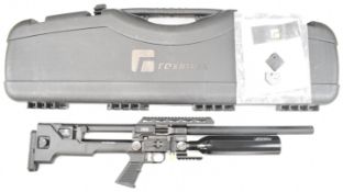 Reximex IXIA .177 PCP carbine air rifle with textured pistol grip, composite skeleton stock,