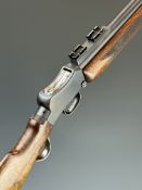 BSA Martini-Henry .22 Hornet underlever-action target rifle with named lock, sling mounts, scope