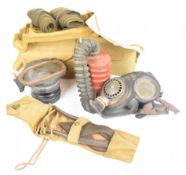 Militaria to include WW2 folding wire cutters in pouch dated 1943, binocular or similar pouch marked