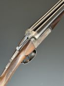 Russell Hillsdon of Chichester 20 bore side by side ejector shotgun with named and border engraved