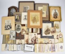 Mainly WW1 military interest photographs including some killed in action named examples with