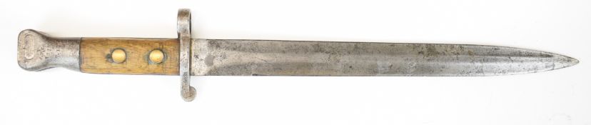 British 1888 pattern Mk1 second type Lee Metford bayonet with some good stamps to ricasso and a 30cm