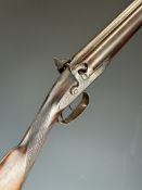 Westley Richards 14 bore double barrelled side by side percussion hammer action live pigeon gun with