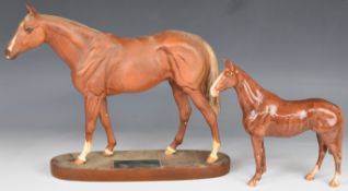 Beswick Connoisseur Collection figure Grundy and Royal Doulton Irish Hunter, tallest 32cm