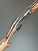 Remington Sportsman 58 16 bore 3-shot semi-automatic shotgun with engraved scenes of dogs and