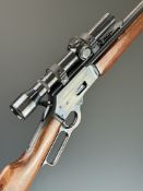 Marlin Model 1894 .357 Mag underlever-action rifle with adjustable sights, Weaver K3-1 scope and