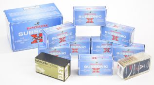 Four hundred and seventy three .22LR rifle cartridges including Winchester Super-X Subsonic, all
