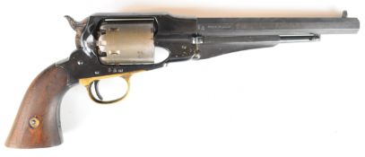 Lymann-Uberti 1858 Remington .44 six-shot single-action percussion revolver with brass trigger