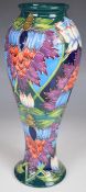 Moorcroft vase decorated in the Saadian pattern, signed Kerri and dated 2001 to base, H28cm