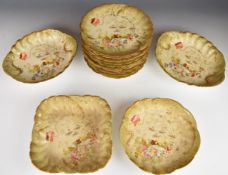 Limoges sixteen piece dessert service, largest L27cm