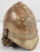 Montgomeryshire Yeomanry cavalry helmet with most of the lining and chin strap