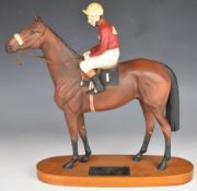 Beswick Connoisseur Collection figure 'Red Rum with Brian Fletcher Up', H34cm
