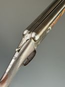 Cogswell & Harrison 12 bore side by side shotgun with named and engraved locks, engraved