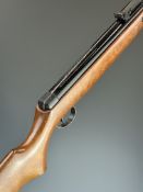 BSA Meteor Mk. V .22 air rifle with semi-pistol grip, raised cheek piece and adjustable sights,