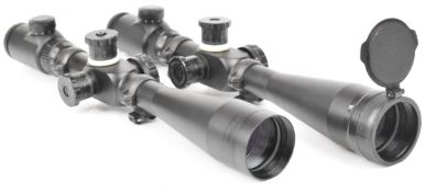 Two Fox rifle scopes 10-40x50 E-SF and 8-32x50 E-SF