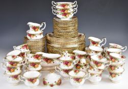Royal Albert dinner, tea and decorative ware in the Old Country Roses pattern including fifteen