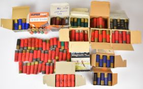 Two hundred and thirty 12 bore shotgun cartridges, mostly 3