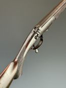 Joseph Lang & Sons .410 hammer action shotgun with named and engraved lock, engraved action,