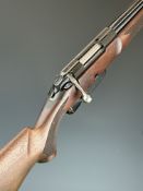 Tikka M595 .17 bolt-action rifle with chequered semi-pistol grip and forend, sling mounts, multi-