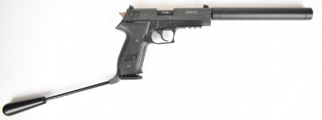 German Sport Guns (GSG) Fire Fly .22LR semi-automatic long barrelled pistol with textured