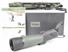 Hawke Nature-Trek ED 20-60x80 spotting scope, in fitted hard carry case with instructions.