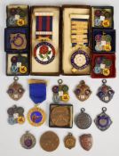 Twenty-one rifle shooting medals, most relating to the National Small Bore Rifle Association
