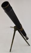 Broadhurst Clarkson Mk VI three draw telescope with high and low eyepieces, together with an