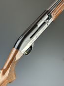 Benelli 20 bore 3-shot semi-automatic shotgun with engraved action, chequered semi-pistol grip and