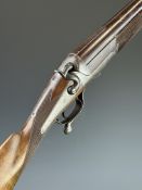 Sheriff Warrell of Portsmouth 4 bore hammer action wildfowling shotgun with named locks, rotary