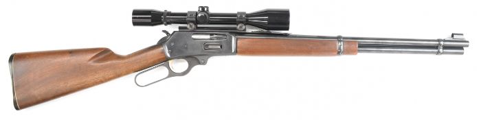 Marlin Model 336 .44 Magnum Winchester style underlever-action rifle with adjustable sights,