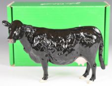 Beswick Collector's Club 2002 Galloway cow figure, boxed, H14cm